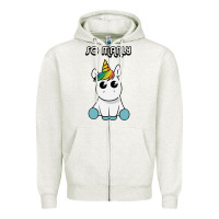 Oatmeal Heather so manly funny unicorn Zipper Hoodie - artisFamous