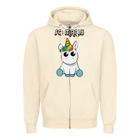 Sandshell so manly funny unicorn Zipper Hoodie - artisFamous