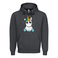 Smoke so manly funny unicorn Zipper Hoodie - artisFamous