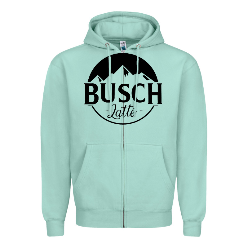 Busch Latte Zipper Hoodie by artisFamous | Teevron