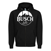 Black busch latte Zipper Hoodie - artisFamous