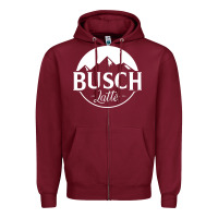 Burgundy busch latte Zipper Hoodie - artisFamous