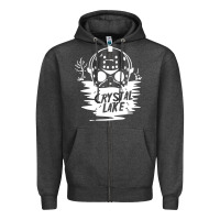 Charcoal Heather camp crystal lake sweatshirt Zipper Hoodie - artisFamous