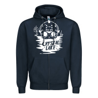 Navy camp crystal lake sweatshirt Zipper Hoodie - artisFamous