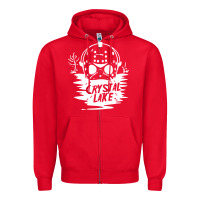 Red camp crystal lake sweatshirt Zipper Hoodie - artisFamous