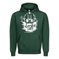 Sports Green camp crystal lake sweatshirt Zipper Hoodie - artisFamous