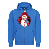 True Royal snowman christmas Zipper Hoodie - JahusDesignShop