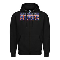 Black blue mountain state Zipper Hoodie - artisFamous