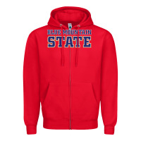Red blue mountain state Zipper Hoodie - artisFamous