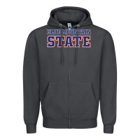 Smoke blue mountain state Zipper Hoodie - artisFamous