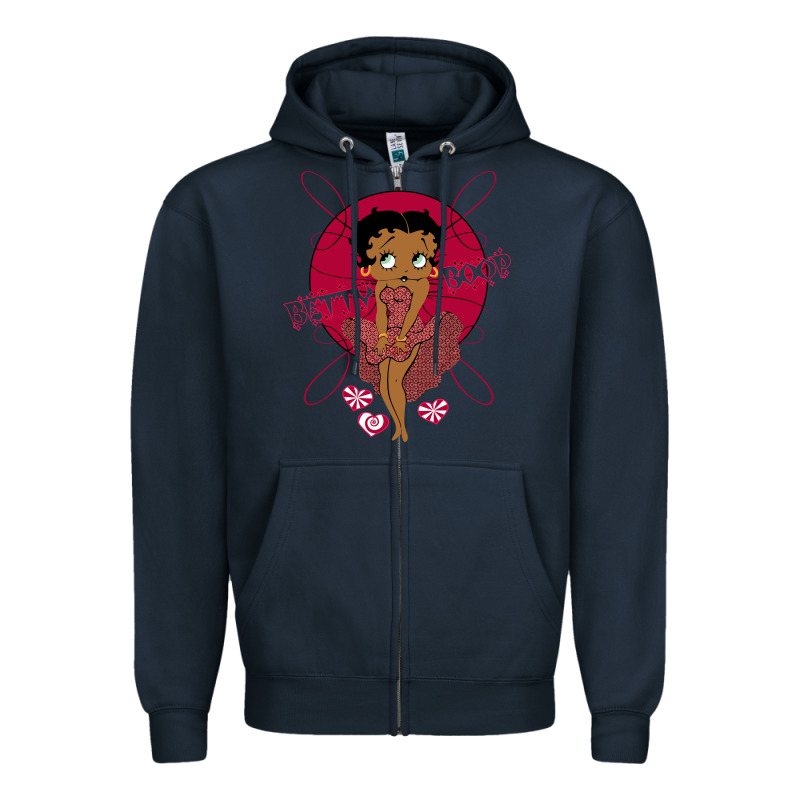 Black Betty Boop Zipper Hoodie by artisFamous | Teevron