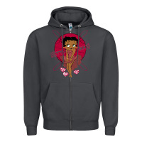 Smoke Black Betty Boop Zipper Hoodie - artisFamous
