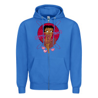 True Royal Black Betty Boop Zipper Hoodie - artisFamous