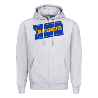 Heather Grey blockbuster ticket Zipper Hoodie - artisFamous