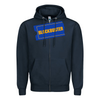 Navy blockbuster ticket Zipper Hoodie - artisFamous