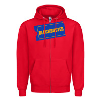 Red blockbuster ticket Zipper Hoodie - artisFamous