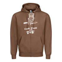 Chestnut bourdain cook free or die Zipper Hoodie - artisFamous