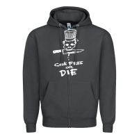 Smoke bourdain cook free or die Zipper Hoodie - artisFamous