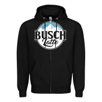 Black busch latte Zipper Hoodie - artisFamous