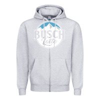 Heather Grey busch latte Zipper Hoodie - artisFamous