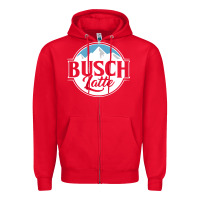 Red busch latte Zipper Hoodie - artisFamous