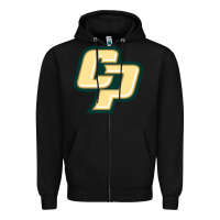 Black Cal Poly CP Zipper Hoodie - artisFamous