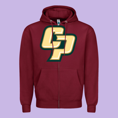Cal Poly Cp Zipper Hoodie Designed By Artisfamous