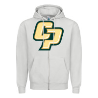 Dove Grey Cal Poly CP Zipper Hoodie - artisFamous
