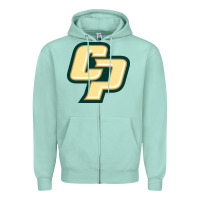 Seafoam Cal Poly CP Zipper Hoodie - artisFamous