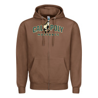 Chestnut cal poly mustangs Zipper Hoodie - artisFamous