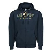 Navy cal poly mustangs Zipper Hoodie - artisFamous