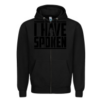 Black this is the way spoken Zipper Hoodie - artisFamous