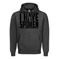 Charcoal Heather this is the way spoken Zipper Hoodie - artisFamous