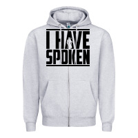 Heather Grey this is the way spoken Zipper Hoodie - artisFamous
