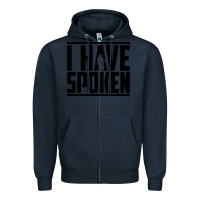 Navy this is the way spoken Zipper Hoodie - artisFamous