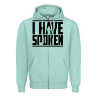 Seafoam this is the way spoken Zipper Hoodie - artisFamous