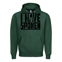 Sports Green this is the way spoken Zipper Hoodie - artisFamous