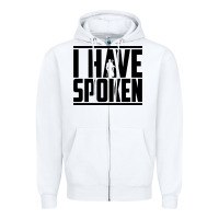 White this is the way spoken Zipper Hoodie - artisFamous