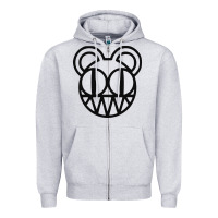 Heather Grey radioheat  png Zipper Hoodie - artisFamous