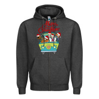 Charcoal Heather Scooby Doo merry christmas Zipper Hoodie - artisFamous