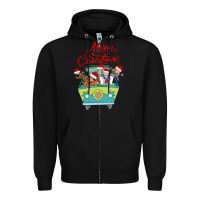 Black Scooby Doo merry christmas Zipper Hoodie - artisFamous