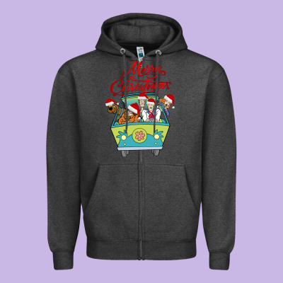 Scooby Doo Merry Christmas Zipper Hoodie Designed By Artisfamous
