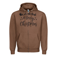 Chestnut merry christmas Zipper Hoodie - artisFamous