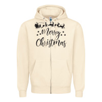 Sandshell merry christmas Zipper Hoodie - artisFamous