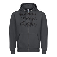Smoke merry christmas Zipper Hoodie - artisFamous