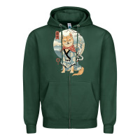 Sports Green shiba inu dog japan Zipper Hoodie - artisFamous