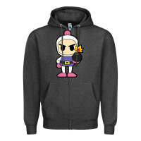 Charcoal Heather bomberman Zipper Hoodie - artisFamous