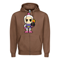 Chestnut bomberman Zipper Hoodie - artisFamous