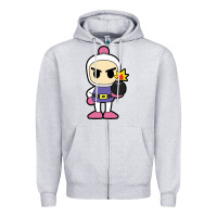 Heather Grey bomberman Zipper Hoodie - artisFamous