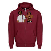 Burgundy outkast Zipper Hoodie - artisFamous